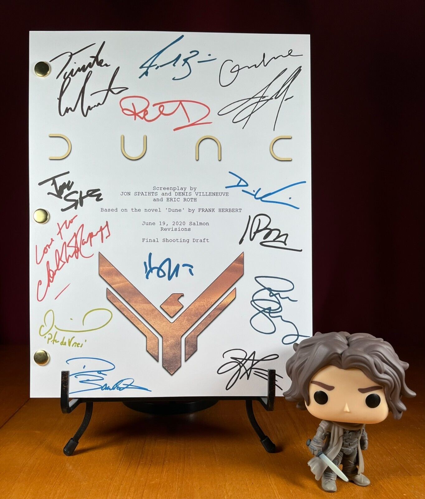 Dune 2021 Script Signed- Autograph Reprints- Dune Script- Denis Villeneuve - $24.99