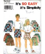 Simplicity Sewing Pattern 9052 Size A 7,8,10,12,14 Girls&#39; &amp; Boys&#39; Shorts... - £5.11 GBP