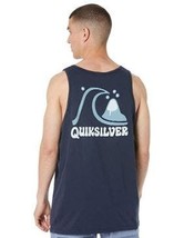 Men&#39;s navy blue T Shirt tank Quiksilver Ocean Mountain size L New - $17.09