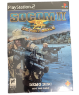 SOCOM II 2 US Navy Seals BRAND NEW SEALED DEMO DISC PS 2 - $11.88