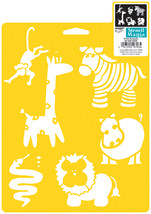 Stencil Mania Stencil 7&quot;X10&quot;-Wild Animals - £8.91 GBP