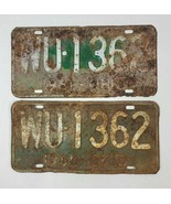 1961 Ohio License Plates Matching Set WU 1362 - $33.66
