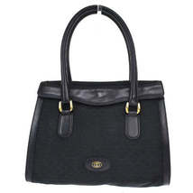 Gucci Shoulder Bag Micro GG Pattern Interlocking Black Canvas Leather - £1,196.78 GBP