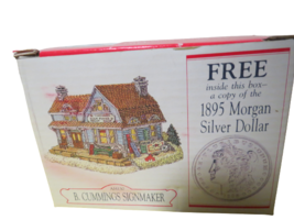 Vtg 1997 Liberty Falls Village 2 Pc Set B Cummings Signmaker 1895 Morgan Silver - $15.84