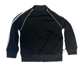 Adidas Baby Track Suit 2pc Black White Stripes Size 12M Jacket Pants image 3