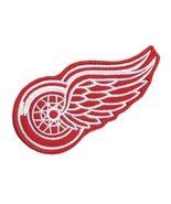 DETROIT RED WINGS IRON ON PATCH 3.5&quot; Hockey Team Red White Embroidered A... - $6.91 CAD