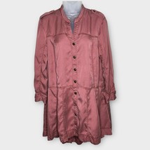 ANTHROPOLOGIE  Holding Horses Lyocell Mariona Shirt Dress Clay Size 12 Petite - £29.67 GBP