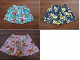 New Hollister Pink Navy Blue Turquoise Floral Tropical Tiered Mini Skirt S - £15.93 GBP