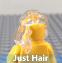 SM Clear Wavy Hair Custom Minifigures Mini Figures for Kids - £5.26 GBP