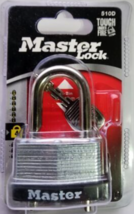 Master Lock Lock with Key, 1-3/4in. Wide, Adjustable Shackle Model # 510DHC - £10.91 GBP