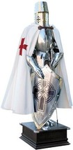 Templar Knight Suit of Medieval Armor (Templar Scottish Cross) with Shield - £423.85 GBP