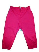 Catherines Pants Red Women Refined Twill Curvy Slim Leg Plus Petite Size 2XWP - £16.23 GBP