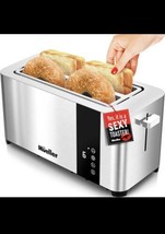 Mueller UltraToast Full Stainless Steel Toaster 4 Slice,Long Extra-Wide Slots - £19.83 GBP