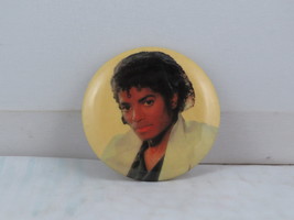 Michael Jackson Pin - 1980s Thriller Era Head Shot - Celluloid Pin  - £11.72 GBP