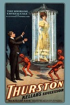 The Whirling Crystal Cage: Thurston Kellar&#39;s successor 20 x 30 Poster - £20.76 GBP