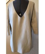 Eileen Fisher Oversize Sweater - Cotton - Beige - Drop Shoulder, 3/4 Sle... - $54.99 CAD