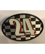24 Jeff Gordon 2&quot; Trailer Hitch Cover Black-SHIPS N 24 HOURS - $68.33 CAD