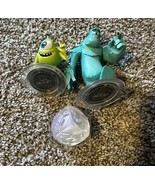 Disney Infinity Monsters Inc Sulley and Mike Figurines &amp; Crystal - $9.38