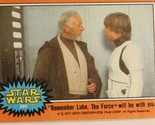 Vintage Star Wars Trading Card #280 Remember Luke Force Will Be With You... - $2.96
