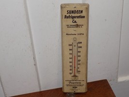 Vintage Sundeen Refrigeration Co. Metal Advertising Thermometer - $1,199.48 MXN