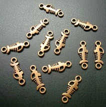 Fish bone skeleton links charms copper plated zinc findings earrings 20mm CFP118 - £1.52 GBP