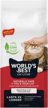 WORLD&#39;S BEST CAT LITTER Multiple Cat Unscented 32-Pounds 32 Pounds 99% D... - $49.49