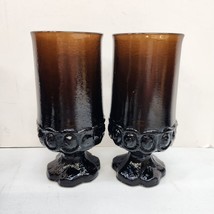 Tiffin Franciscan Madeira Brown Ice Tea Water Goblets Vintage 1970’s Set... - $15.46