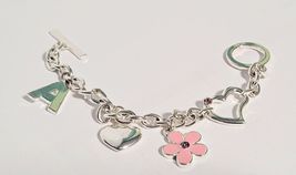 Nine West Charm Bracelet with Toggle Catch 7 1/4 inches Long - £6.35 GBP