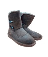 Bearpaw Abigail Women&#39;s Boots Size 10 Brown - Suede Sheepskin ^ MISSING ... - $15.83