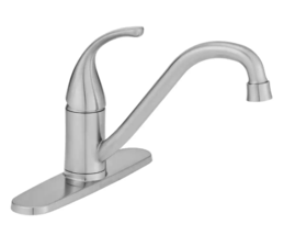 Glacier Bay 1000-024-881 Builders Single Handle Kitchen Faucet - Stainless Steel - £34.21 GBP