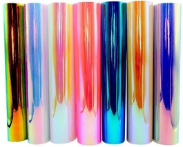 Holographic Opal Craft Vinyl 12&quot; x 12&quot; 7 Sheets/Pack for Craft Cutters,S... - $46.99