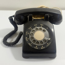 Vintage 1961 Western Electric Bell System 500 Black Desk Rotary Dial Phone - £45.94 GBP