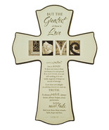 Small Wood Cross -- 1Cor 13:13 -- The Greatest is Love (11.5&quot; x 8&quot; x 3/4&quot;) - $29.15 CAD