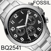 R NIB Fossil BQ2541 Yorke Multifunction Stainless Steel Watch $159 Retai... - $69.29