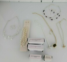 Avon Costume Jewelry Necklace Set Lot Bracelet Earrings Pearl Turtle 17 ... - $79.19