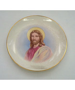 Blond hair Jesus  porcelain plate vintage  religious home decor - £14.86 GBP