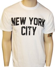 NYC Factory T-Shirt Distressed Screenprinted White Lennon Tee NYC Factory - £10.22 GBP+
