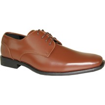 VANGELO Men Dress Shoe TUX-2 Oxford Formal Tuxedo Shoe Cognac Patent 10M - $806.34 MXN