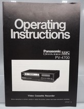 Panasonic Omnivision VCR VHS Installation Instructions Manual - £12.38 GBP