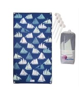 Lay &amp; Stay Beach Blanket Towel with Securing Stakes, Purple &quot;Marina&quot; (sa... - $34.65