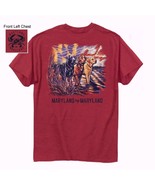 Maryland Flag Sunset Sky and Labs Short Sleeve T-Shirt NEW Fast Free Ship - $24.95 - $26.95