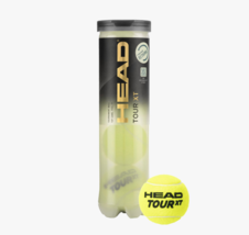 Head Tour XT Tennis Ball Racquet Racquet Ball 4 Balls / 1 Can Yellow NWT - €23,37 EUR