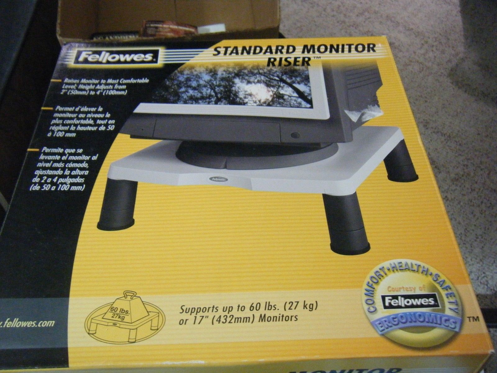 Fellowes Standard Monitor Riser #91712 - $25.93