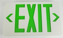 Monument Brand Green Led Exit Sign Alternative Security Battery Backup 6... - $28.01 CAD