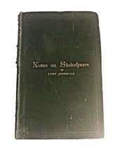 1876 Rare Book &quot;Notes on Shakespeare&quot; [Hardcover] unknown - £69.62 GBP