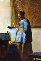 The Letter Reader by Johannes Vermeer - Art Print - £17.37 GBP+