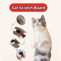 Magic Organ Foldable Cat Scratch Board Toy With Bell Cat Grinding Claw Cat Climb - £12.64 GBP