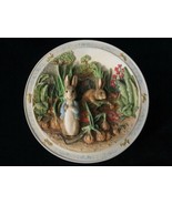 PETER RABBIT 3-D musical collector plate A POCKET FULL OF ONIONS Beatrix... - £27.45 GBP