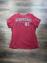 Aeropostale Shirt Adult XL T-Shirt Red Short Sleeve Spell Out Mens - £6.64 GBP