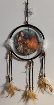 DREAMCATCHER WITH A PICTURE OF AN INDIAN WOMAN LADY TEEPEE WOLF MOON (CR44) - £7.49 GBP